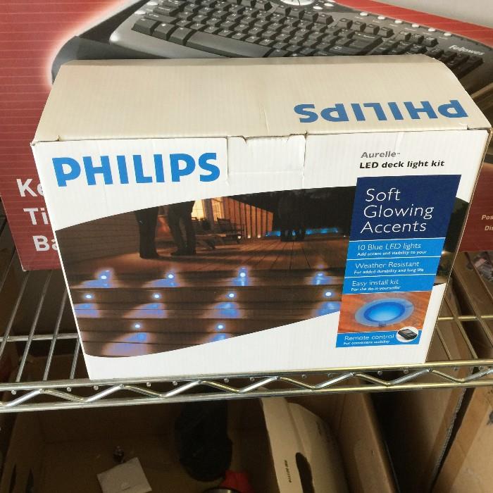Multiple Boxes of Accent Lights Still in the Box