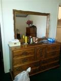 dresser with mirror