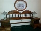 king headboard two nightstands