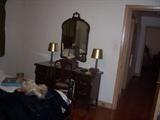 Mahagony Vanity that matches the bedroom set.
