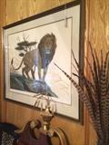       John A Ruthven framed Safari Series lion