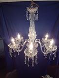 Six Arm Waterford Chandelier