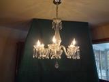 Six Arm Waterford Chandelier
