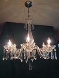 Six Arm Waterford Chandelier