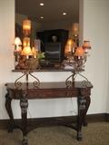 WONDERFUL CANDELABRA STYLE LAMPS WITH GREAT SHADES
