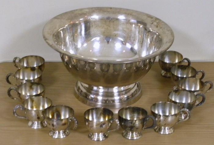 Poole Silver Plate Punch Set