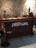 Very nice vintage Saloon bar from the late 70's. The wall map is for sale too! 