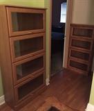 Two barrister book cases upstairs. 