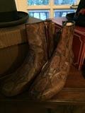 Snake skin boots. 