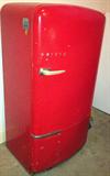 Vintage Philco "red" refrigerator