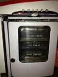 Vintage Philco "red" refrigerator