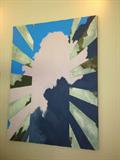 Early 1968 Herb Jackson original on canvas "Cloud Series #4"