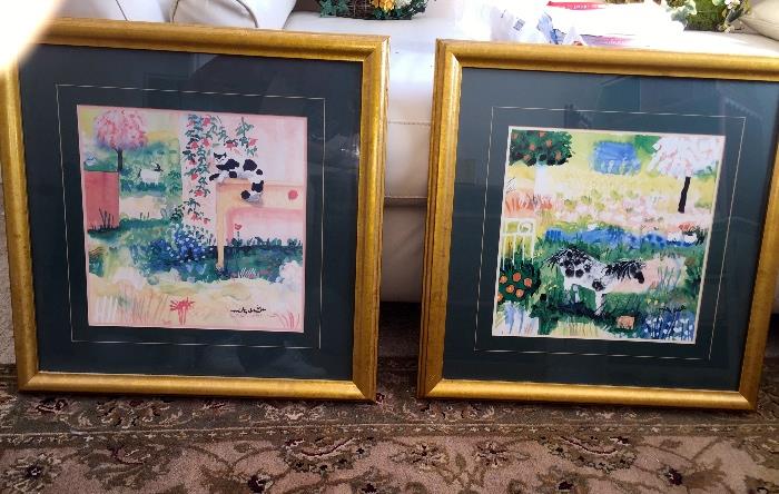          Two of three signed Mike Smith serigraphs