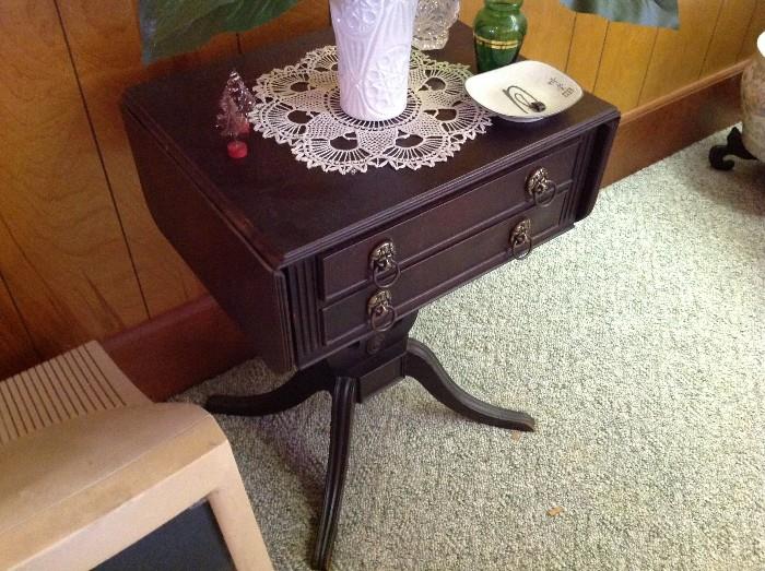 Antique 2 Drawer Accent Table $ 120.00