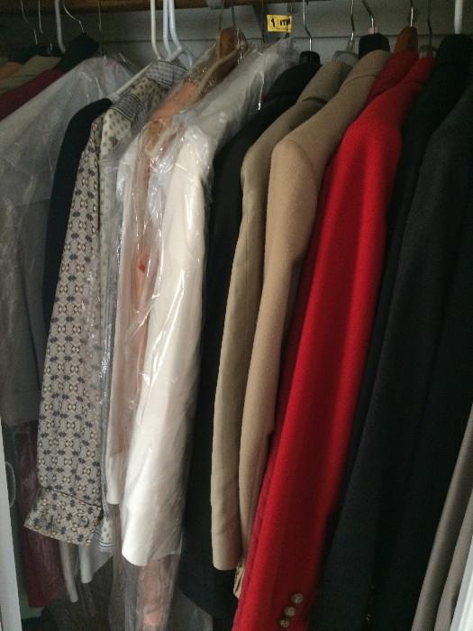 Closets filled with quality clothes