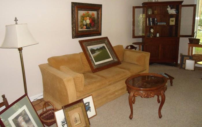 Rec. room Sofa's, tables, lamps, Antique Cabinet, Framed Artwork, Cedar Chest, lots and lots of accessories....