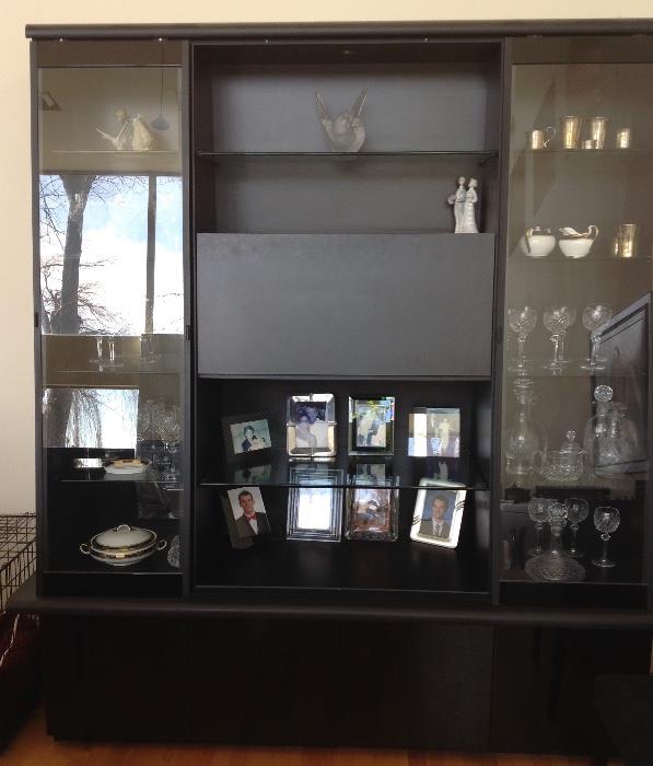 China Cabinet.  Please note:  Items in Cabinet Are Not For Sale.
