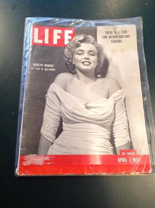 Life Magazine, April 7, 1952, well preserved in plastic, Marilyn Monroe Cover