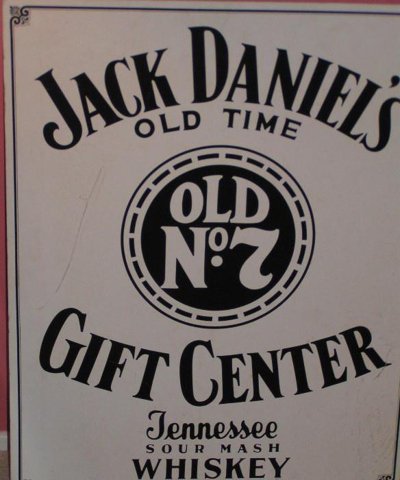 Jack Daniel's cardboard sign