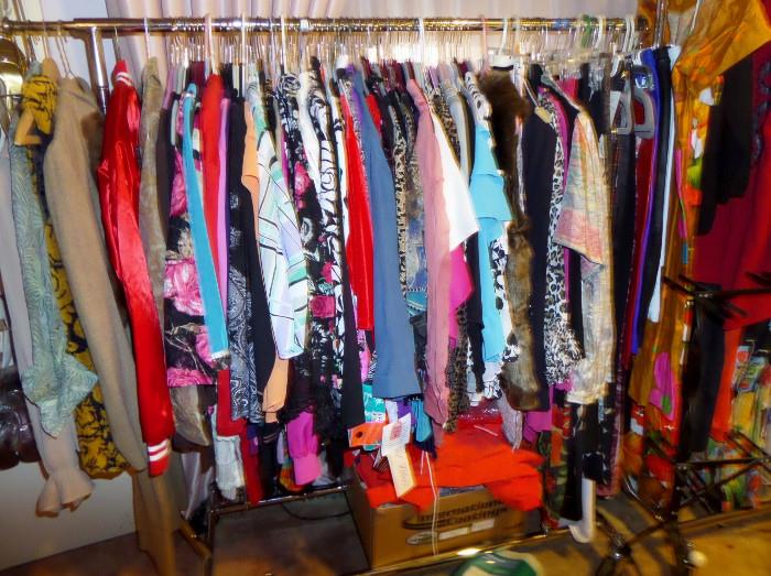 clothes are us over 1000 pieces, size small ,medium , large, mostly with tags