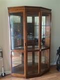 one of a pair of oversized display cases