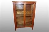 Beautiful Antique Oak Cabinet with 3 Shelves and Glass Doors and Sides
Condition:Very good- wear consistent with age
Shipping: No
Size: 