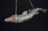 Asian Metal Decorative Fish with Red Eyes
Condition:Very Good
Shipping: Yes
Size: 11"