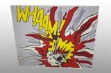 T_129.JPG	Roy Lichtenstein WHAM! Mounted Poster on Foam Board
Condition: Very Good
Shipping: No
Size: 29"x25.5"