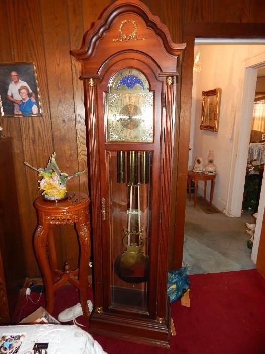 Pearl grandfathers clock