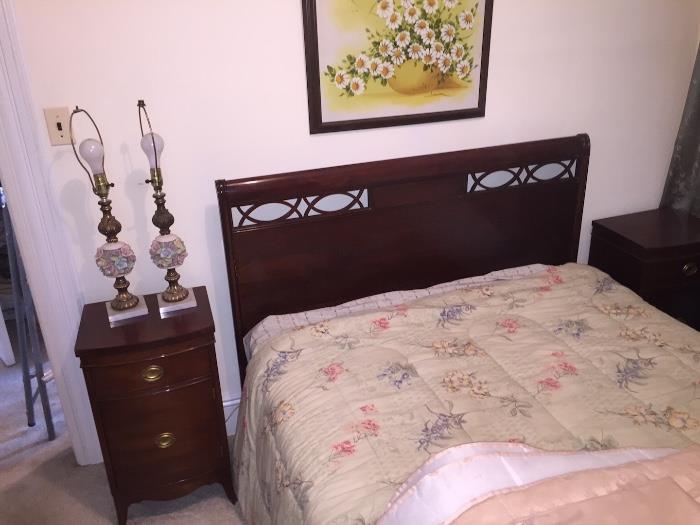 70+ Year Old Bedroom Set, Bed, Chest, 2nd Set of Drawers, 2 side tables $750 for 5 Piece set.  Beautiful Condition!  Box Spring and Mattress included