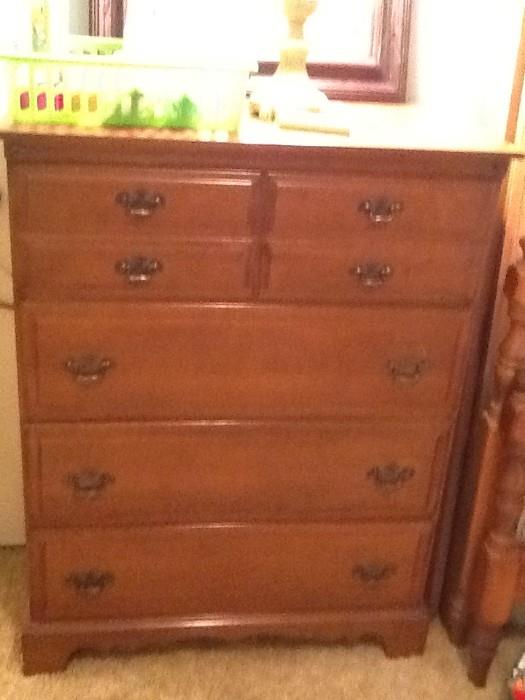 Rockhard Maple Chest; Twin Head/Foot Boards; and Night Stand