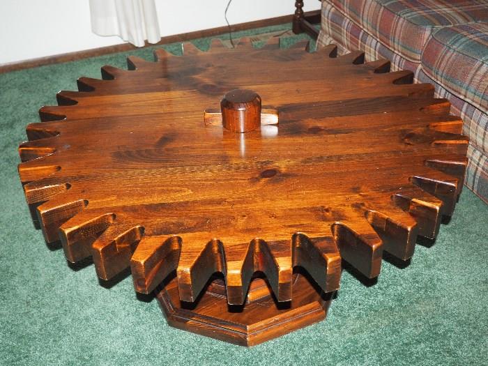 Wood Cog Table