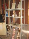 Metal shelves