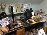 Jewelry room, packed with jewelry and craft supplies