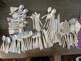 Rogers-Community Silverplate Flatware set-Large service for 12