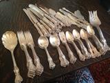 Reed & Barton Marborough Pattern  Sterling Silver Flatware set-Service for 12 plus serving Pieces