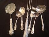 Assorted Antique Sterling Silver Serving Pieces