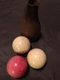 antique ivory pool balls