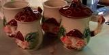 Vintage Mushroom Coffee Cups, Shaker
