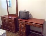 Dresser with Mirror and Desk