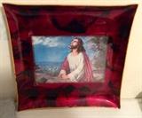 Picture on Glass Plate of Christ