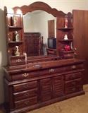 Dresser with Mirror and Nik Nak shelves