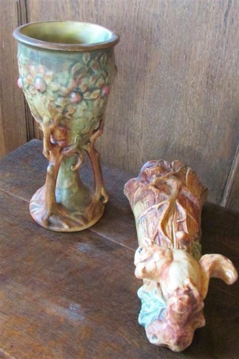 Vintage Weller Woodcraft pottery
