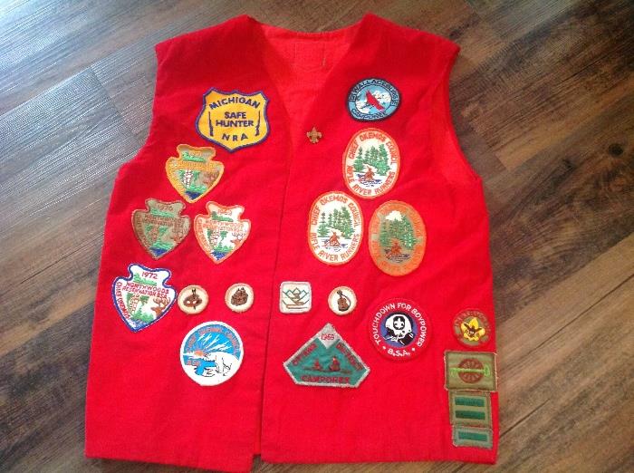Scouting vest with patches 1969-1972