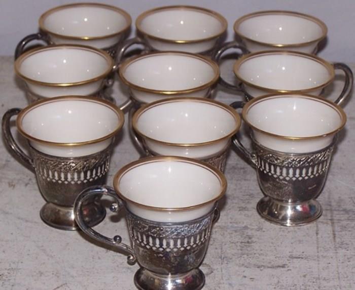 Lenox with sterling holders
