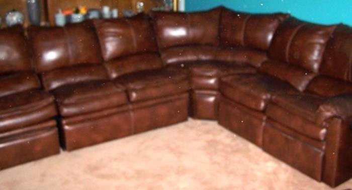 2 recliner sofa leather
