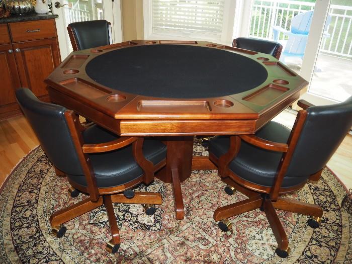 Reversible game/poker table
