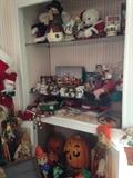 Additional holiday decorations, most new with tags or used only one time. 
