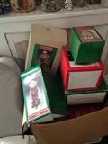 Sampling of the boxed Christmas ceramic items. 