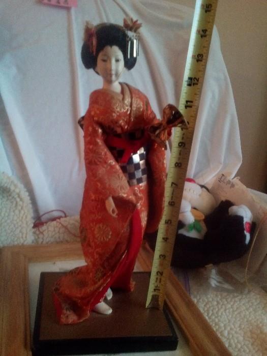 Oriental doll aprx. 14 inches tall